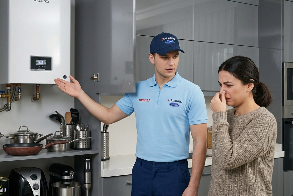 Kombi ilk çalıştırmada gaz kokusu normal mi?